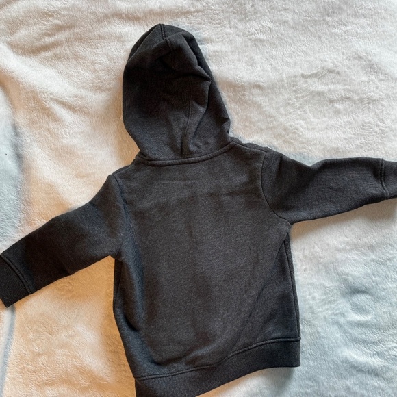 Dark Gray Zipper Hoodie 18 Months - Picture 3 of 4